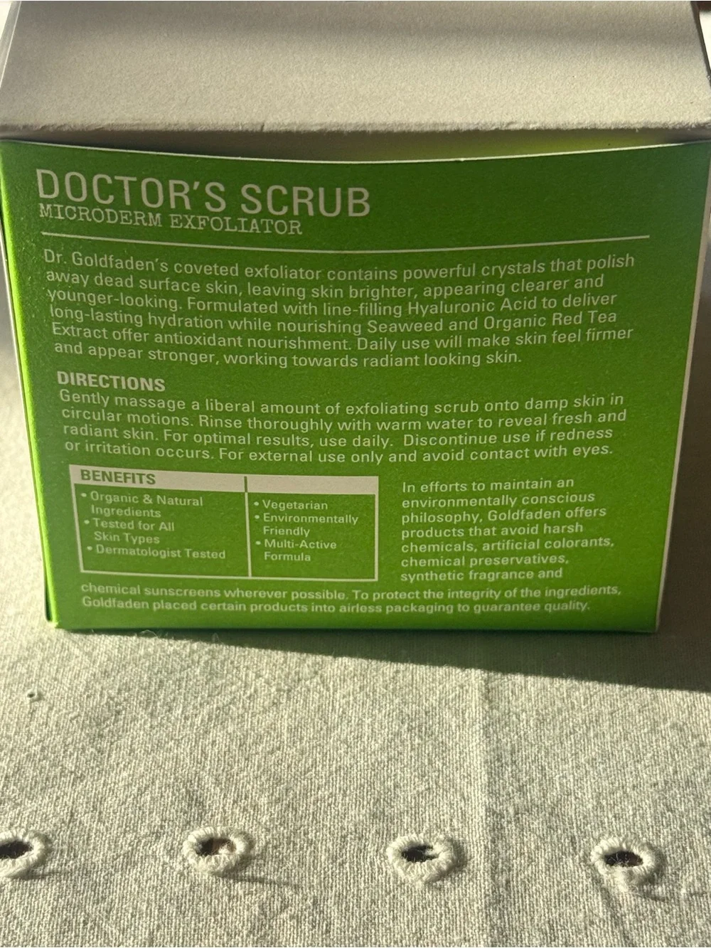 Goldfaden MD Doctor’s Scrub Microderm Exfoliator 6.7 oz Jumbo BNIB